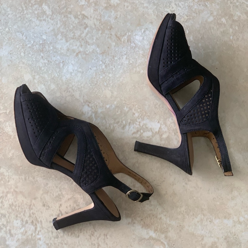 Clarks open-toe heels